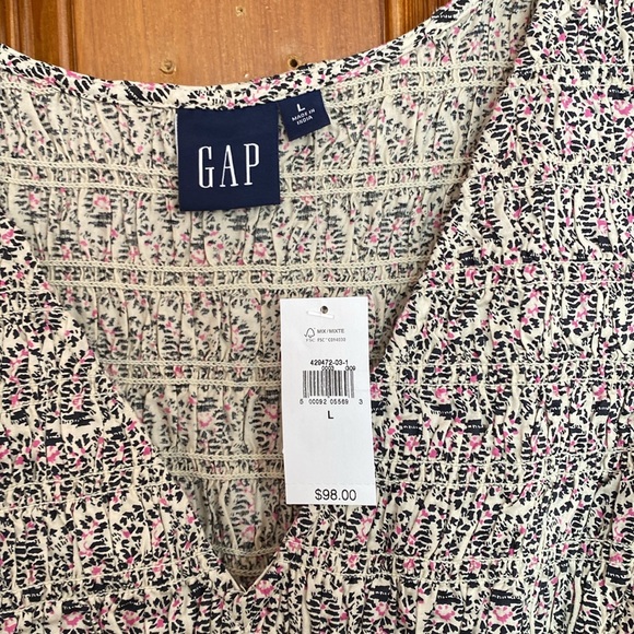 NWT GAP Smocked Flutter Sleeve Midi Dress - Picture 5 of 8